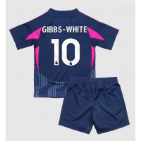 Nottingham Forest Morgan Gibbs-White #10 Replika babykläder Bortaställ Barn 2024-25 Kortärmad (+ korta byxor)